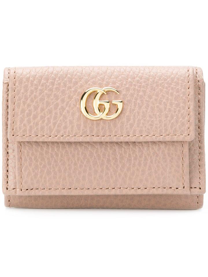Gucci Gg Marmont Wallet - Nude & Neutrals