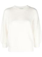 3.1 Phillip Lim Ribbed Crew Neck Pullover - Neutrals