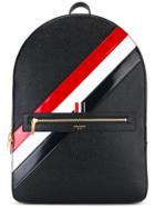 Thom Browne Diagonal Stripe Backpack - Black