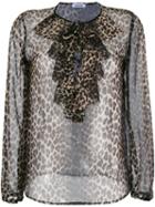 P.a.r.o.s.h. 'popar' Blouse, Women's, Size: Medium, Brown, Polyester