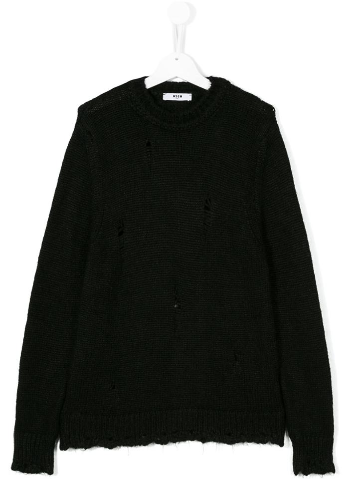 Msgm Kids Classic Knitted Sweater - Unavailable