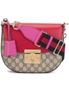 Gucci Padlock Saddle Shoulder Bag, Women's, Brown, Leather