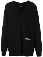 Calvin Klein 205w39nyc Deep V-neck Jumper - Black