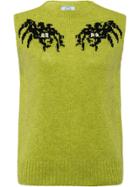 Prada Spider Intarsia Vest - Green