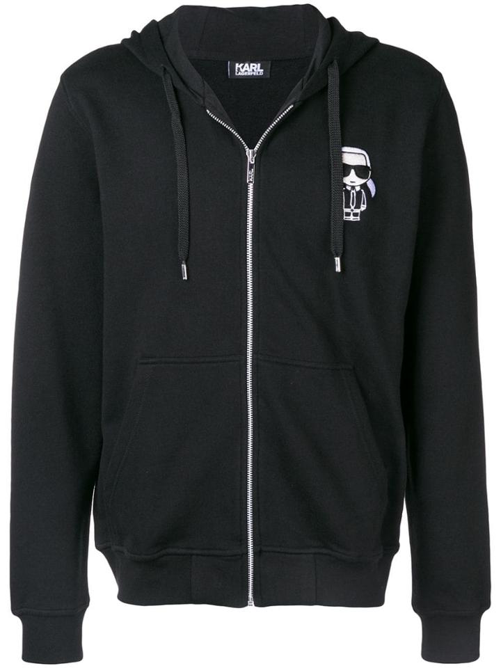 Karl Lagerfeld Basic Hooded Jacket - Black