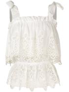 Dolce & Gabbana Intaglio Embroidered Top - White