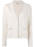 Le Tricot Perugia Knitted Cardigan - Nude & Neutrals