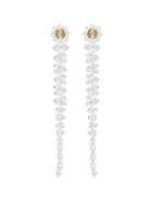 Simone Rocha Clear Floral Drop Earrings - White