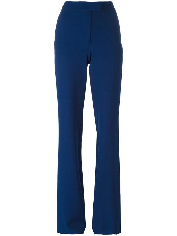 Si-jay Tailored Wide Leg Trousers, Women's, Size: 42, Blue, Polyester/spandex/elastane