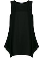 Fabiana Filippi Asymmetric Sleeveless Top - Black