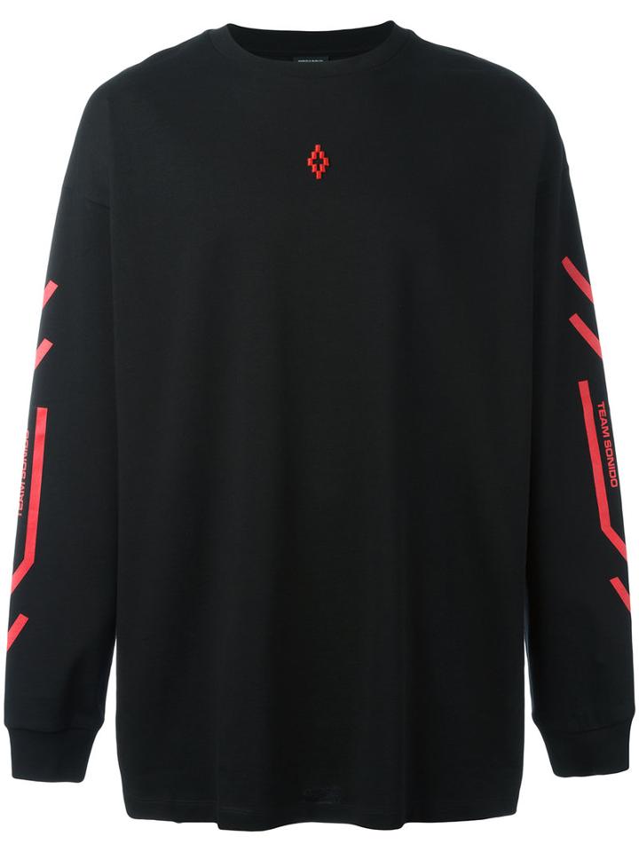 Marcelo Burlon County Of Milan Platon Long Sleeve T-shirt, Men's, Size: Xl, Black, Cotton