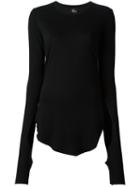 Lost & Found Ria Dunn Cut-out Detail T-shirt, Women's, Size: Xxs, Black, Cotton/cashmere