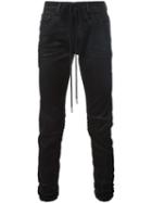 Off-white Coated Denim Jeans, Men's, Size: 29, Black, Cotton/polyester/spandex/elastane