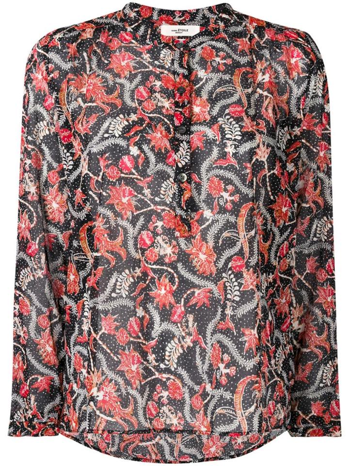 Isabel Marant Étoile Maria Floral Printed Blouse - Black