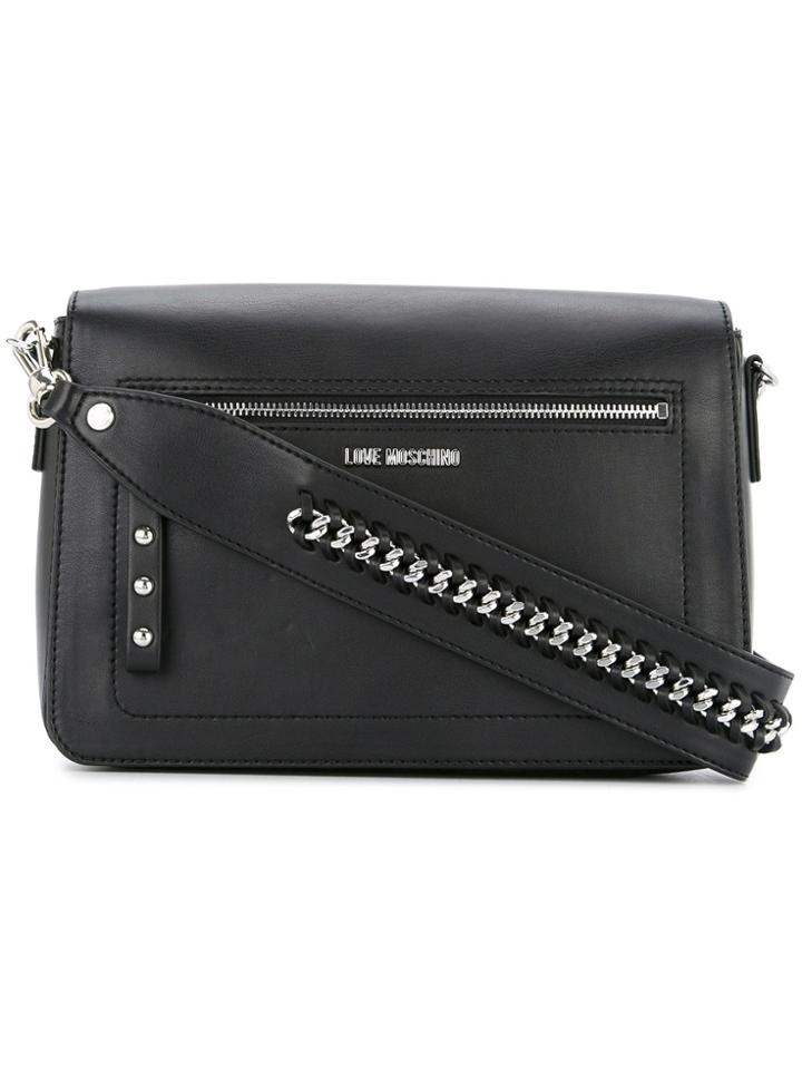 Love Moschino Chain Strap Shoulder Bag - Black