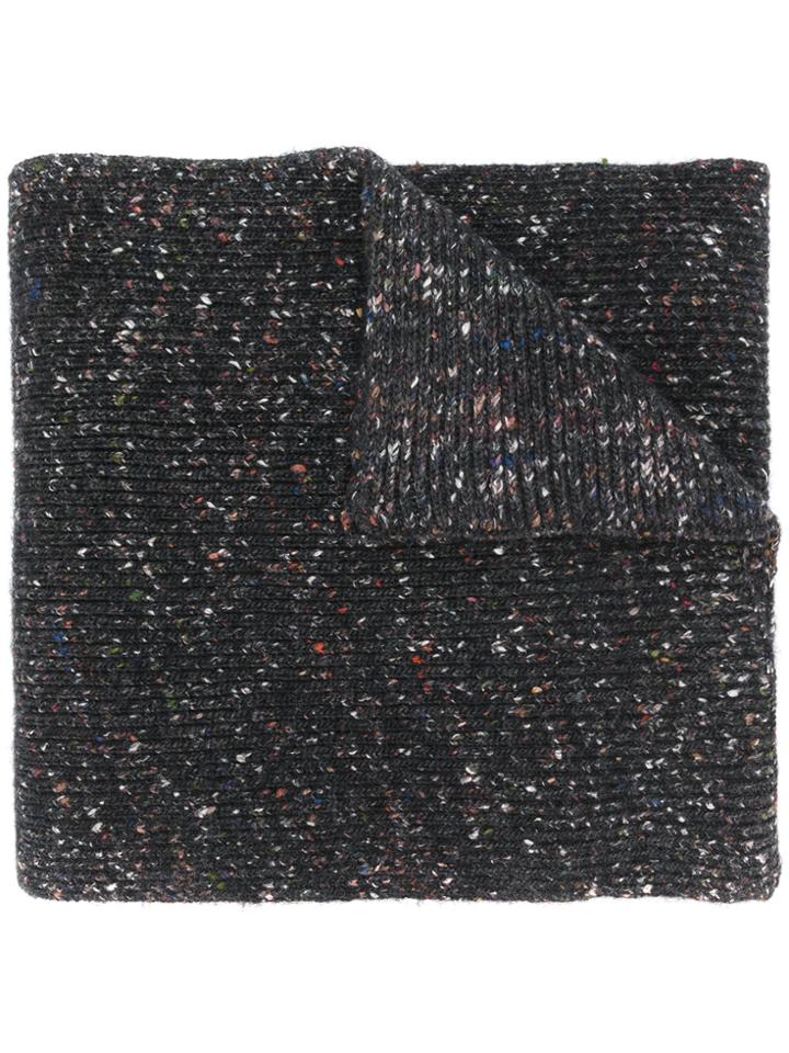 Maison Margiela Ribbed Scarf - Black