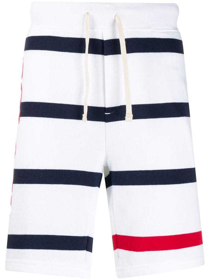 Polo Ralph Lauren Logo Striped Shorts - White