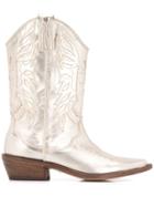P.a.r.o.s.h. Texan Boots - Metallic