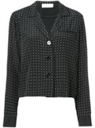 Fleur Du Mal Studded Pj Top - Black