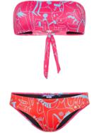 Ellie Rassia Long Island Printed Bandeau Bikini - Multicolour