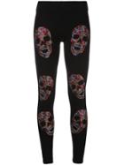 Philipp Plein Cameo Leaf Leggings - Black