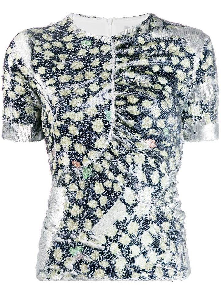 Preen By Thornton Bregazzi Ruched T-shirt - Blue