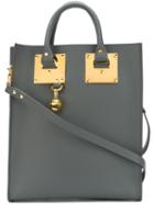 Sophie Hulme Rectangular Tote Bag, Women's, Grey, Leather