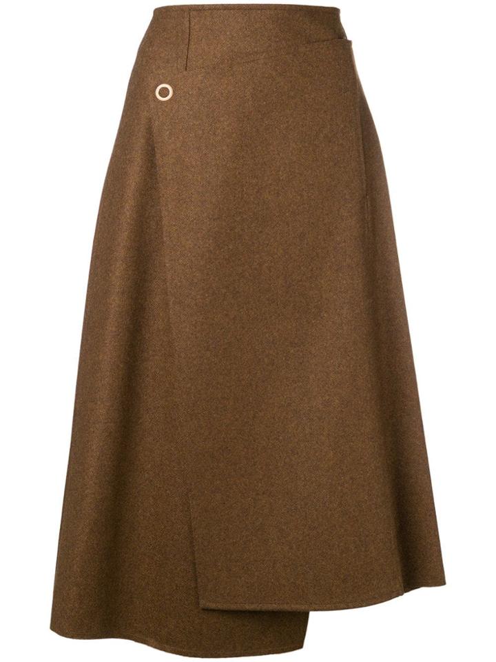 Acne Studios A-line Wrap Skirt - Brown