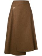 Acne Studios A-line Wrap Skirt - Brown