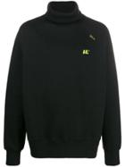 Ader Error Monogram Logo Embroidered Sweatshirt - Black