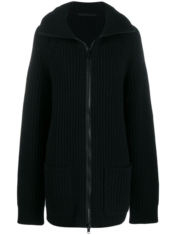 Haider Ackermann Oversized Zip Up Cardigan - Black