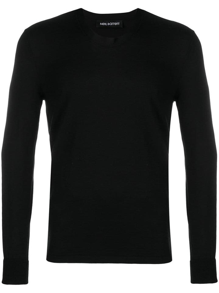 Neil Barrett Fine Knit Jumper - Black