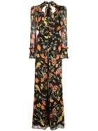 Alexis Imogene Floral Print Jumpsuit - Black