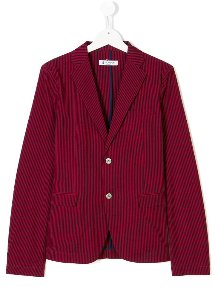 Dondup Kids Striped Blazer - Red