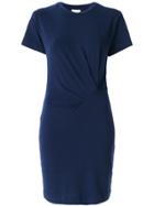 By Malene Birger Gathered Detail T-shirt Dress - Blue
