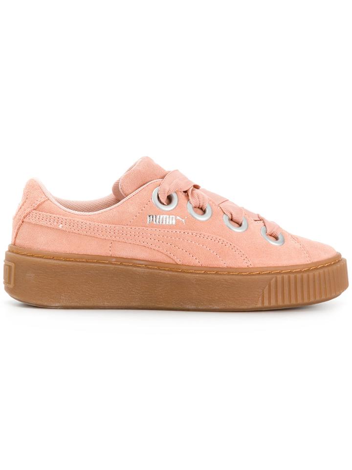 Puma Platform Kiss Sneakers - Pink & Purple