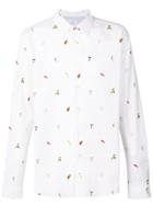 Ps Paul Smith Nature Print Tailored Shirt - White