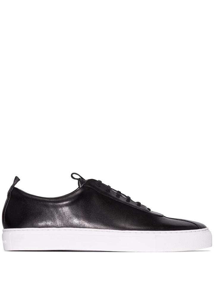 Grenson Black Leather Sneakers