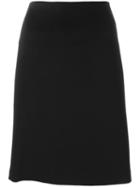 Lanvin Knee Length Skirt, Women's, Size: 40, Black, Spandex/elastane/viscose