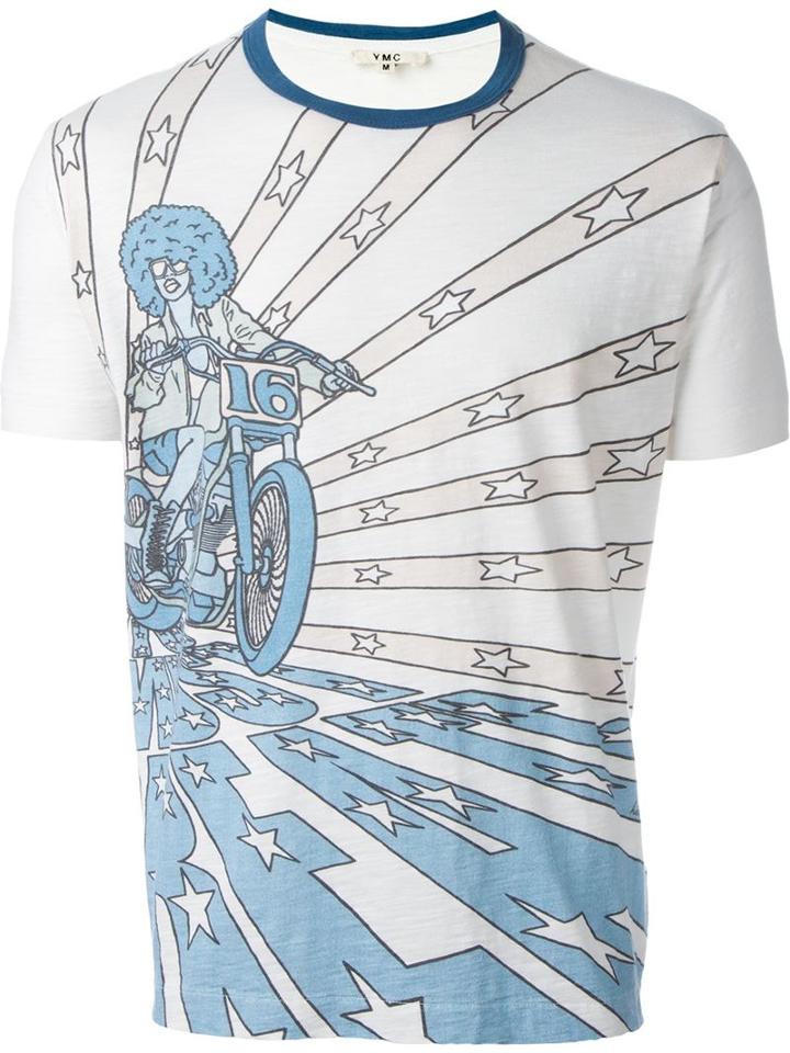 Ymc Cartoon Print T-shirt