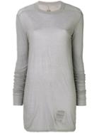 Rick Owens Drkshdw Long Length T-shirt - Grey