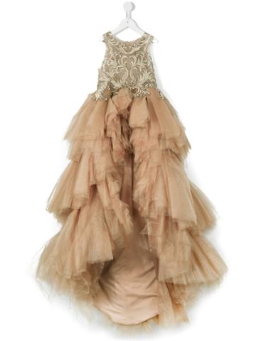 Mischka Aoki - Maleficent Gown - Kids - Nylon/polyester - 10 Yrs, Nude/neutrals