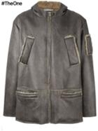 Gosha Rubchinskiy Zipped Shearling Coat, Adult Unisex, Size: Medium, Brown, Acrylic/polyester