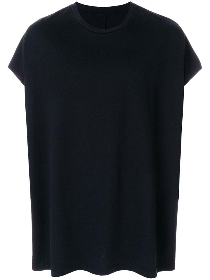 Unravel Project Oversized Cap Sleeve T-shirt - Black