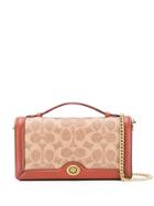 Coach Monogram Print Crossbody Bag - Brown