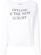Quantum Courage Print Sweatshirt - White
