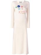 Walter Van Beirendonck Vintage Appliquéd Maxi Dress - Nude & Neutrals