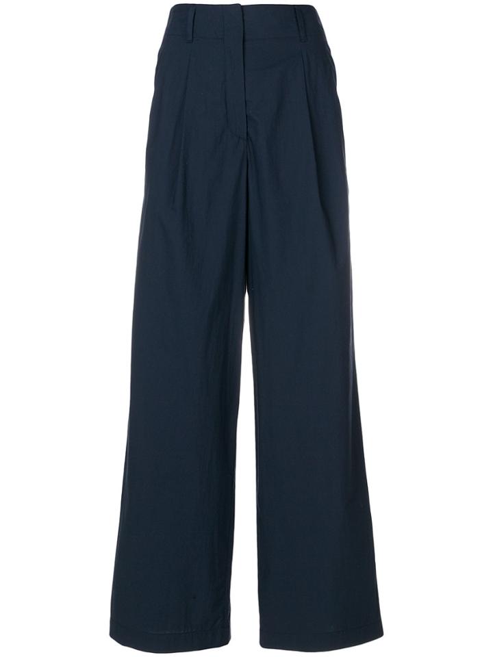 Odeeh High Waist Palazzo Trousers - Blue