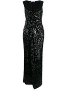 P.a.r.o.s.h. Long Embellished Dress - Black