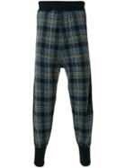 Lost & Found Ria Dunn Plaid Trousers With Suspenders - Black